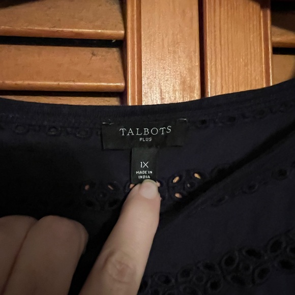 Talbots navy blue dress - Picture 6 of 6